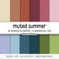 Muted Summer Backgrounds, Solid Color Digital Paper, Soft Warm Scrapbook Pages