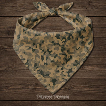 Rustic Camouflage Digital Paper Pack, Warm Brown Olive Army Pattern (Instant Download)