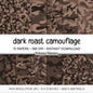 Camouflage Print Digital Paper, Black Brown Cream Army Pattern, Hunting Scrapbook Backgrounds, Neutral Camo Craft Paper Download