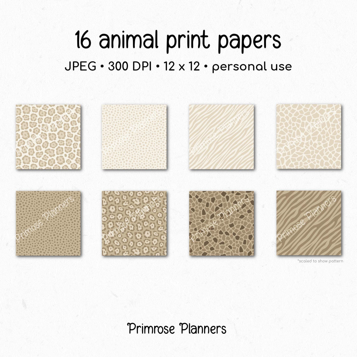 Sand Camouflage Digital Paper, Neutral Military Scrapbook Background (Instant Download)