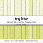 Lime Green and White Digital Paper, Minimalist Flower Patterns, Fresh Citrus Green Backgrounds, Spring Planner Print