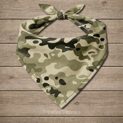 Olive Drab Camouflage Digital Paper Pack (12 JPG Files)