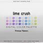 Bright Pastel Procreate Palette & Photoshop Swatches, Funky Pink Purple Blue Lime Green, Y2K Preppy, Hex Codes