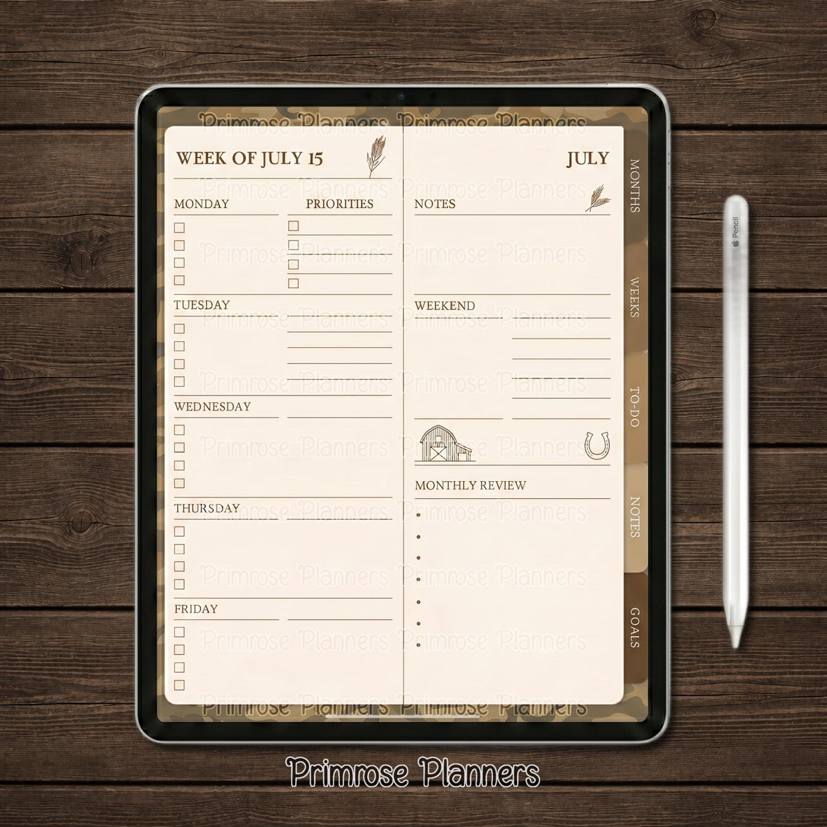 Rustic Camouflage Digital Paper Pack, Warm Brown Olive Army Pattern (Instant Download)