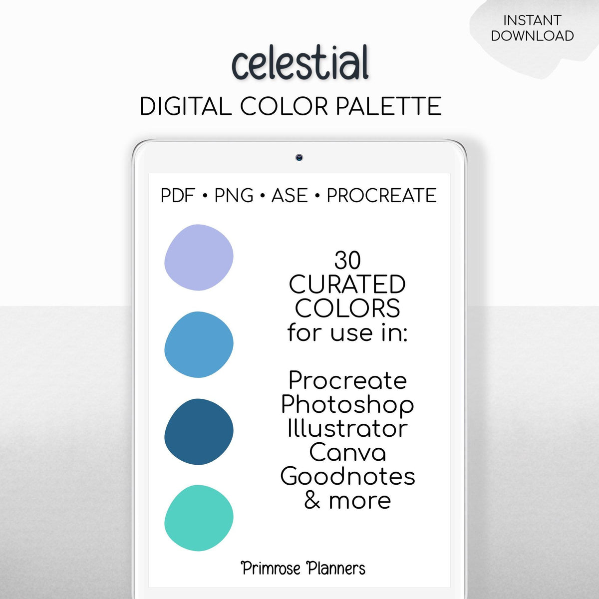 Galaxy Sky Procreate Palette & Photoshop Swatches, Dreamy Purple Blue Teal, Aurora Twilight, Hex Codes, Digital Art