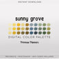 Muted Neutral Procreate Palette, Earthy Tones Color Swatches, Warm Beige, Dusty Green Digital Download
