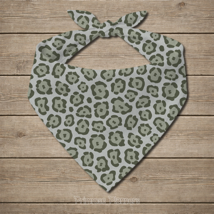 Sage & Olive Green Animal Print Digital Paper - Earthy Leopard Cheetah Zebra Tiger Giraffe Backgrounds for Scrapbooks & Crafts