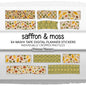 Autumn Digital Washi Tape, Mushroom & Acorn Stickers, Saffron Yellow Moss Green, GoodNotes Sticker Book, Fall Leaf, Forestcore