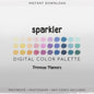 Vibrant Summer Procreate Palette, Bright Beach Color Swatches, Sunshine 30 Color Procreate Tools, Digital Download