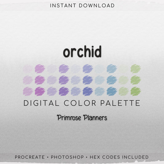 Muted Pastel Procreate Palette & Photoshop Swatches, Soft Pink Purple Blue Green, Dreamy Danish Aesthetic, Hex Codes, Digital Art