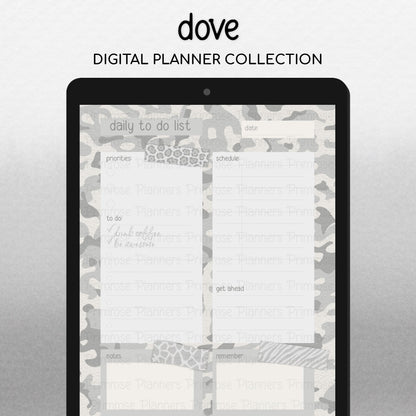 Digital Washi Tape Stickers Neutral Camo & Animal Print GoodNotes