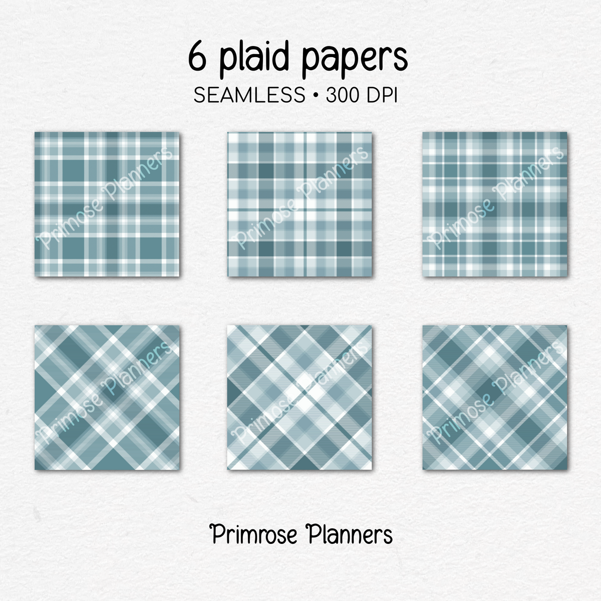 Arctic Teal Plaid Digital Paper, Light Blue Seamless Patterns, Farmhouse Gingham Scrapbook Backgrounds, Minimalist Commercial Use