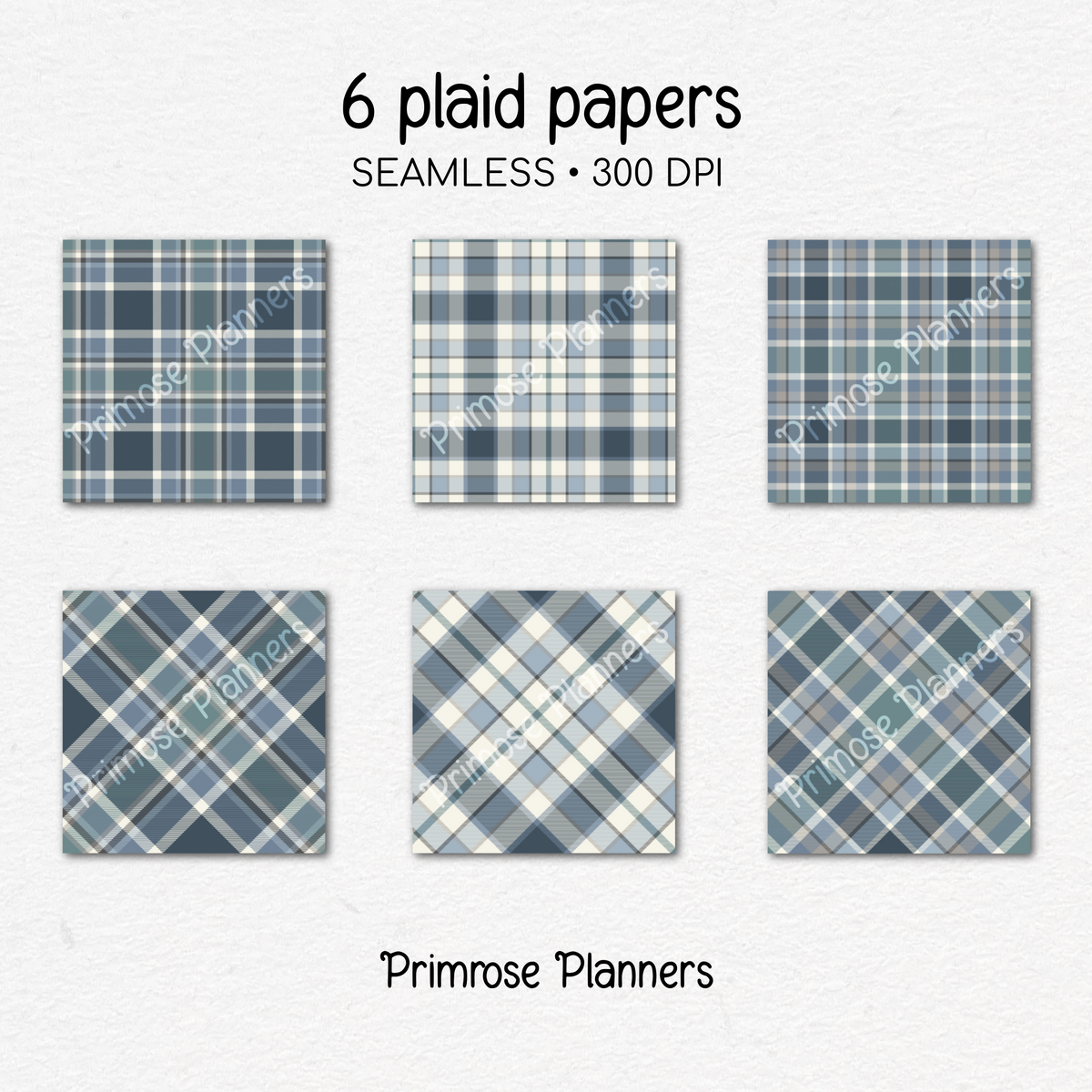 Navy Teal Grey Plaid Digital Paper, Blue Seamless Patterns, Farmhouse Gingham Scrapbook Backgrounds, Minimalist Commercial Use