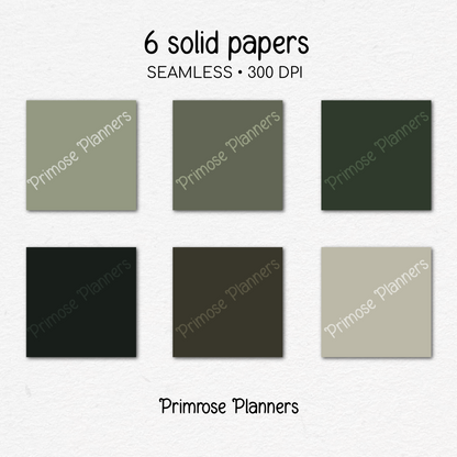 Green and Cream Plaid Digital Paper, Earthy Seamless Patterns, Forest Tartan Backgrounds, Commercial Use Scrapbook Pack