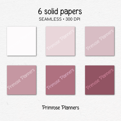 Mauve Frost Plaid Digital Paper, Dusty Pink Seamless Patterns, Farmhouse Gingham Scrapbook Backgrounds, Minimalist Commercial Use