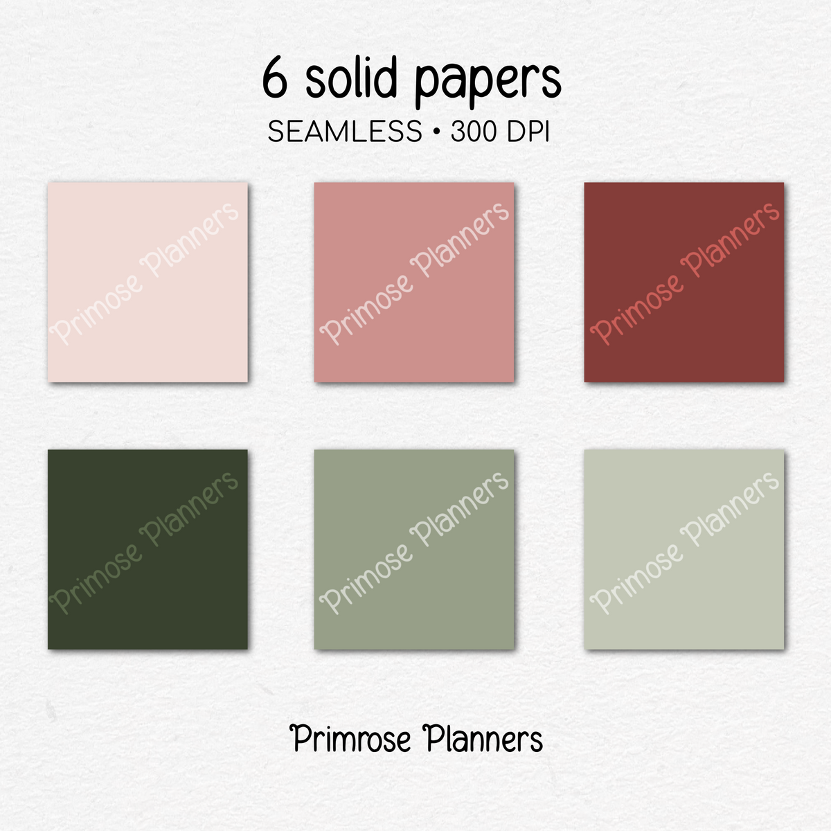 Blush Maroon & Sage Plaid Digital Paper, Christmas Seamless Patterns, Farmhouse Holiday Scrapbook Backgrounds, Commercial Use
