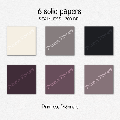 Dusty Purple & Grey Plaid Digital Paper, Moody Seamless Patterns, Farmhouse Gingham Scrapbook Backgrounds, Minimalist Commercial Use
