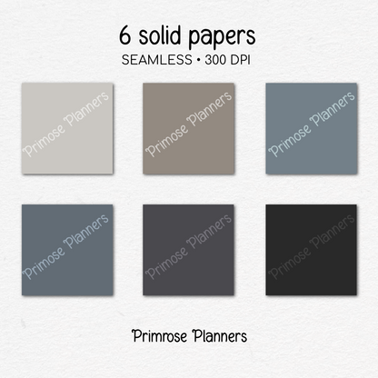 Navy & Grey Plaid Digital Paper, Blue Seamless Patterns, Farmhouse Gingham Scrapbook Backgrounds, Minimalist Commercial Use