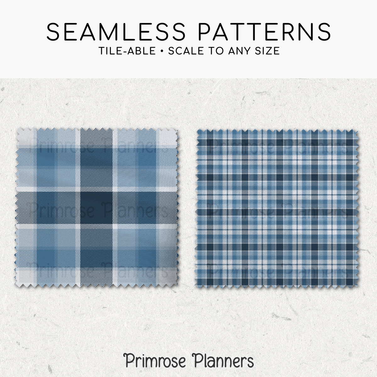 Icy Blue Plaid Digital Paper, Winter Blue Seamless Patterns, Farmhouse Gingham Scrapbook Backgrounds, Minimalist Commercial Use