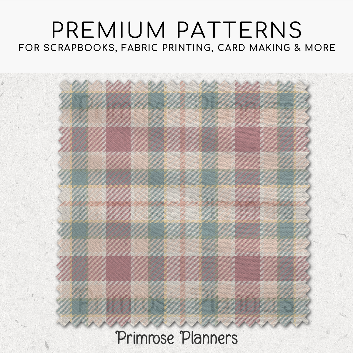 Antique Spring Plaid Digital Paper, Pastel Easter Seamless Patterns, Vintage Tartan Backgrounds, Commercial Use Scrapbook Pack