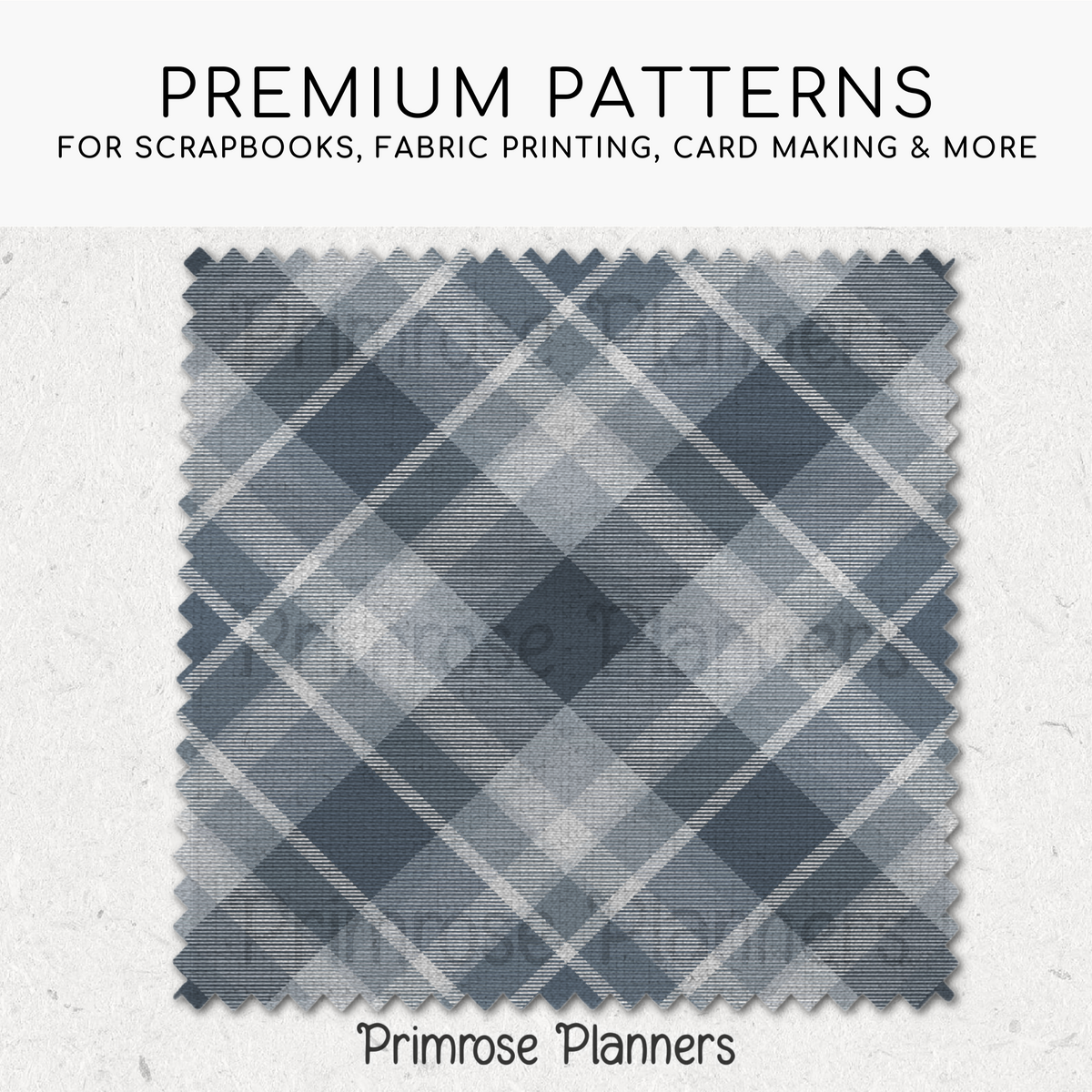Cool Grey Plaid Digital Paper, Slate Blue Seamless Patterns, Farmhouse Gingham Scrapbook Backgrounds, Minimalist Commercial Use