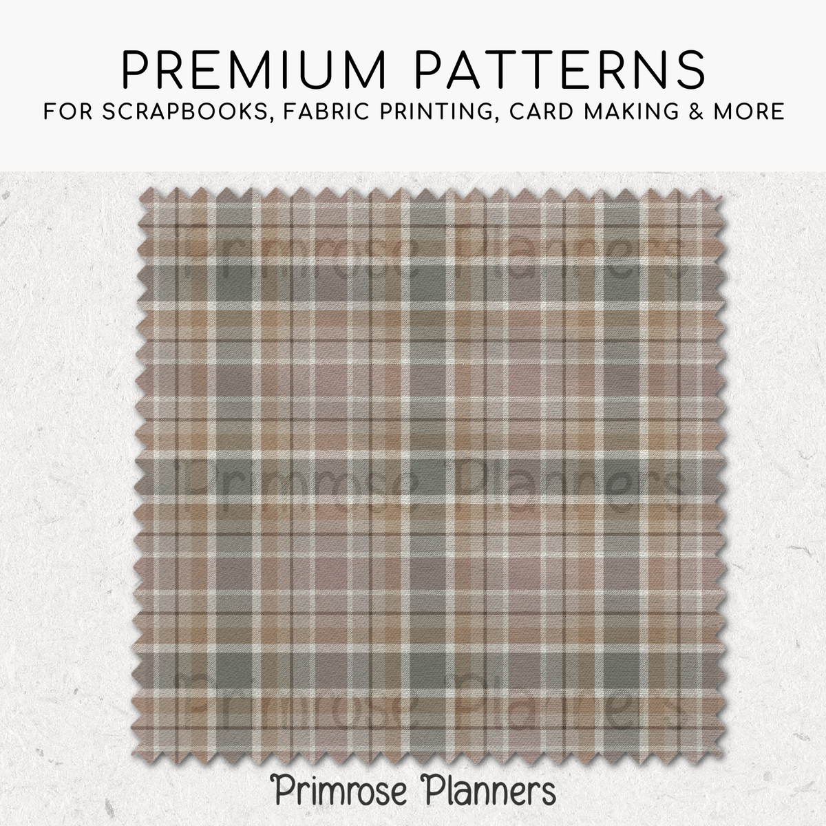 Dusty Pink Sage Charcoal Plaid Digital Paper, Boho Seamless Patterns, Neutral Tartan Backgrounds, Commercial Use Scrapbook Pack