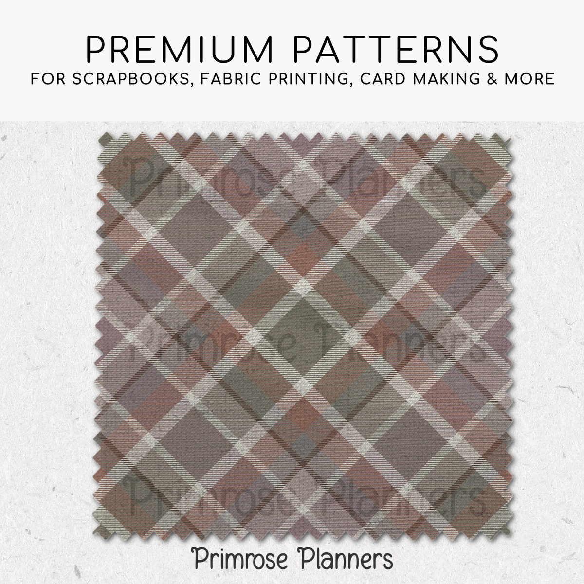 Mauve Rust Sage Plaid Digital Paper, Boho Fall Seamless Patterns, Tartan Backgrounds, Commercial Use Scrapbook Pack