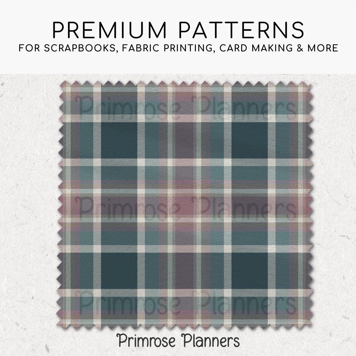 Teal Mauve and Lavender Plaid Digital Paper, Pastel Fall Seamless Patterns, Tartan Backgrounds, Commercial Use Scrapbook Pack