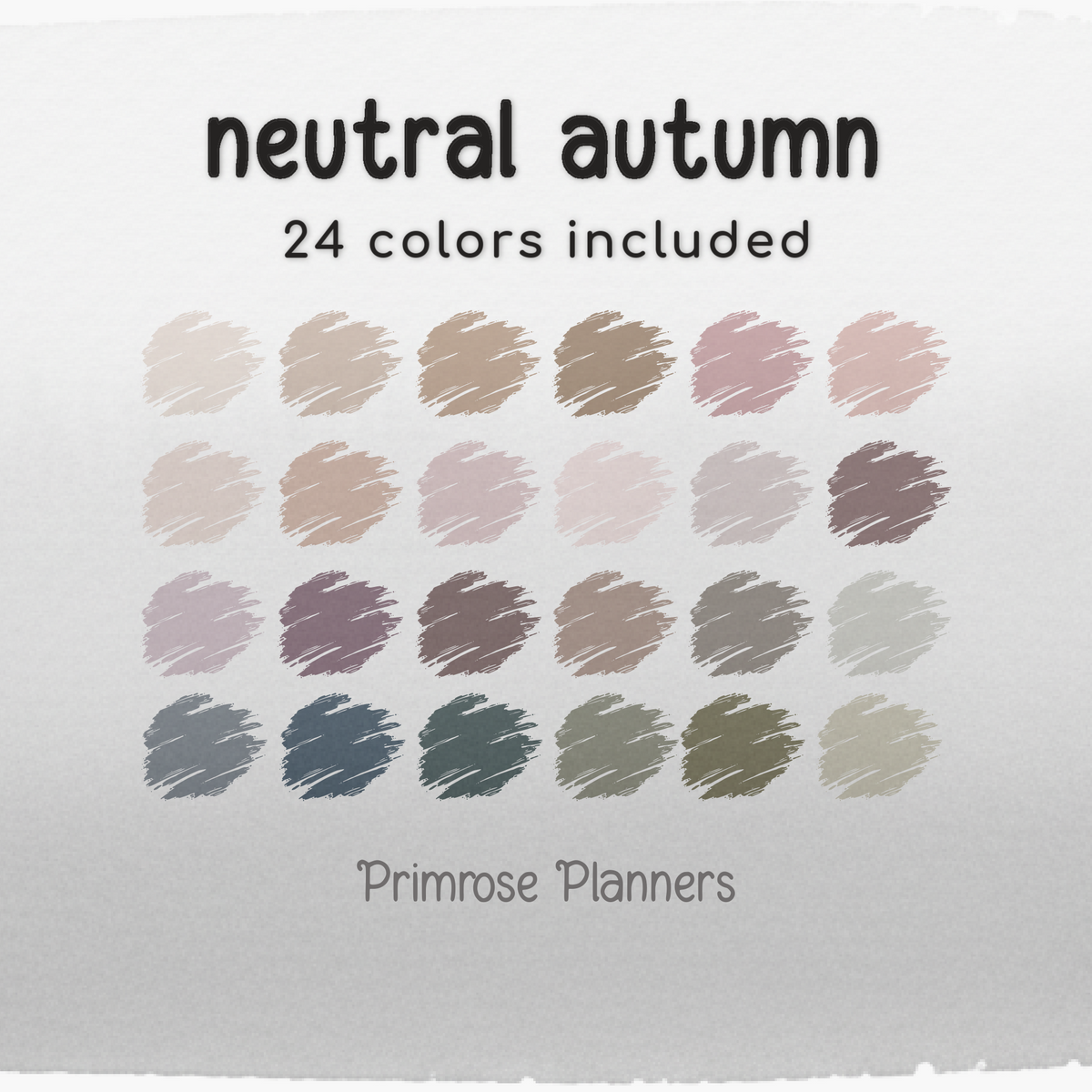 Solid Digital Paper Neutral Autumn | Muted Fall Palette | Taupe, Mauve, Lilac, Sage Green, Olive, Blue