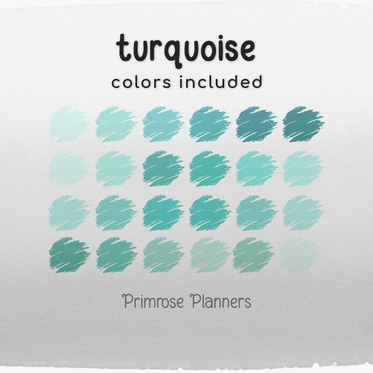 Solid Digital Paper Turquoise Monochrome | Teal Aqua Blue Shades | Ocean Color Palette | Plain Digital Cardstock